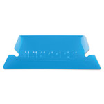 Pendaflex Transparent Colored Tabs For Hanging File Folders, 1/5-Cut, Blue, 2" Wide, 25/Pack Product Image 