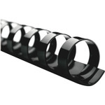 GBC CombBind Binding Spines - 0.50" Maximum Capacity - 90 x Sheet Capacity - For Letter 8 1/2" x 11" Sheet - 19 x Rings - Black Product Image 