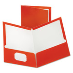 Oxford Two-Pocket Laminated Paper Folder, 100-Sheet Capacity, 11 x 8.5, Metallic Copper, 25/Box Product Image 