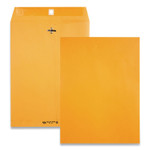 Quality Park Clasp Envelope, 28 lb Bond Weight Kraft, #90, Square Flap, Clasp/Gummed Closure, 9 x 12, Brown Kraft, 100/Box Product Image 