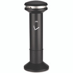 Rubbermaid Commercial Infinity Ultra-High Capacity Smoking Receptacle, 6.7 gal, 15.5 dia x 41.5h, Black Product Image 