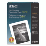 Epson Ultra Premium Matte Presentation Paper, 10 mil, 8.5 x 11, Matte White, 50/Pack Product Image 