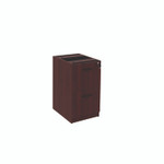 Alera Valencia Series Full Pedestal File, Left or Right, 2 Legal/Letter-Size File Drawers, Mahogany, 15.63" x 20.5" x 28.5" Product Image 