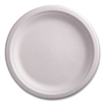 Eco-Products Renewable Sugarcane Plates, 9" dia, Natural White, 50/Pack Product Image 