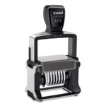 Trodat Professional Self-Inking Numberer, Eight Bands/Digits, Type Size: 2, Black Product Image 