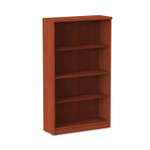 Alera Valencia Series Bookcase, Four-Shelf, 31.75w x 14d x 54.88h, Medium Cherry Product Image 