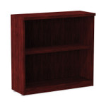 Alera Valencia Series Bookcase, Two-Shelf, 31.75w x 14d x 29.5h, Mahogany Product Image 