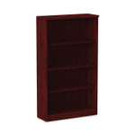 Alera Valencia Series Bookcase, Four-Shelf, 31.75w x 14d x 54.88h, Mahogany Product Image 