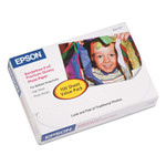 Epson Premium Photo Paper, 10.4 mil, 4 x 6, High-Gloss White, 100/Pack Product Image 
