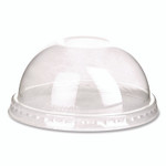 Eco-Products GreenStripe Cold Cup Dome Lids, With Hole, Fits 9 oz to 24 oz Cold Cups, Plastic, Clear, 100/Pack, 10 Packs/Carton Product Image 