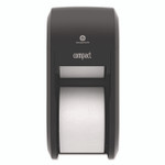 Georgia Pacific Professional Compact Vertical 2-Roll Coreless Tissue Dispenser, 14.06 x 6.69 x 8.19, Black Product Image 