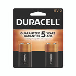 Duracell CopperTop Alkaline 9V Batteries, 2/Pack Product Image 
