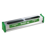 Unger Hold Up Aluminum Tool Rack, 18w x 3.5d x 3.5h, Aluminum/Green Product Image 