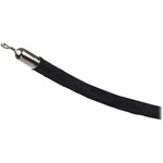 Tatco Velour Rope for Stanchion - Chrome Plated Post - 72" Black Rope Attachment - Black Product Image 
