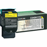 Lexmark Original Laser Toner Cartridge - Yellow - 1 Each - (LEXC540H1YG) Product Image 