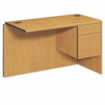 HON 10700 "L" Workstation Return, Right 3/4 Pedestal, 48w x 24d x 29.5h, Harvest Product Image 