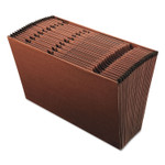 Pendaflex Earthwise by Pendaflex Recycled Indexed Expanding File, 21 Sections, 1/21-Cut Tabs, Legal Size, Red Fiber Product Image 