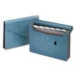 Pendaflex Expanding Poly Files, 3.5" Expansion, 7 Sections, Hook/Loop Closure, 1/6-Cut Tabs, Letter Size, Blue Product Image 