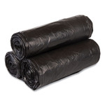 Inteplast Group High-Density Commercial Can Liner Value Pack, 56 gal, 19 mic, 43" x 46", Black, Interleaved Roll, 25 Bags/Roll, 6 Rolls/CT Product Image 