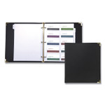 Samsill Classic Vinyl Business Card Binder, Holds 200 2 x 2.5 Cards, 10.25 x 11.13, Ebony (SAM81080) Product Image 