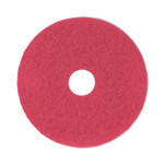 Boardwalk Buffing Floor Pads, 17" Diameter, Red, 5/Carton Product Image 