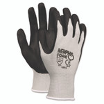 MCR Safety Economy Foam Nitrile Gloves, Medium, Gray/Black, 12 Pairs Product Image 