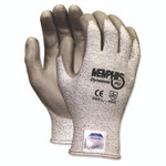 MCR Safety Memphis Dyneema Polyurethane Gloves, Medium, White/Gray, Pair Product Image 