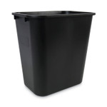 Boardwalk Soft-Sided Wastebasket, 28 qt, Plastic, Black Product Image 