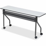 Iceberg OfficeWorks 68067 Mobile Training Table - Rectangle Top - 72" Table Top Length x 18" Table Top Width x 0.75" Table Top Thickness - Office Product Image 