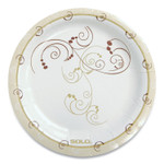 SOLO Symphony Paper Dinnerware, Mediumweight Plate, 6" dia, Tan, 125/Pack Product Image 
