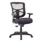 Alera Elusion Series Mesh Mid-Back Swivel/Tilt Chair, Supports Up to 275 lb, 17.9" to 21.8" Seat Height, Black Product Image 