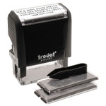 Trodat Printy Do It Yourself Self-Inking Message Stamp, 0.75" x 1.88", Black Product Image 
