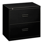 HON 400 Series Lateral File, 2 Legal/Letter-Size File Drawers, Black, 36" x 18" x 28" Product Image 