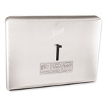 Scott Personal Seat Cover Dispenser, 16.6 x 2.5 x 12.3, Stainless Steel Product Image 