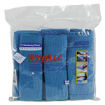 WypAll Microfiber Cloths, Reusable, 15.75 x 15.75, Blue, 24/Carton Product Image 