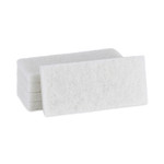 Boardwalk Light Duty Scouring Pad, 4.63 x 10, White, 20/Carton Product Image 