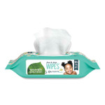 Seventh Generation Free and Clear Baby Wipes, 7 x 7, Unscented, White, 64/Flip Top Pack, 12 Packs/Carton Product Image 