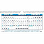House of Doolittle 3-month Horizontal Wall Calendar - Julian Dates - Monthly - 14 Month - December 2025 to January 2027 - 1.13" x 1" Block Product Image 