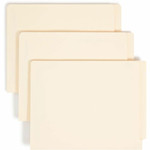 Smead Straight Tab Cut Letter Recycled Fastener Folder - 8 1/2" x 11" - 2 x 2B Fastener(s) - End Tab Location - 1 Divider(s) - 11 pt. Product Image 