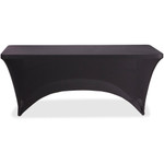 Iceberg Stretch Fabric Table Cover - Polyester, Spandex - Black - (ICE16521) Product Image 