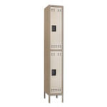 Double-Tier Locker, 12w X 18d X 78h, Two-Tone Tan (SAF5523TN) Product Image 