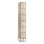 Safco Box Locker, 12w x 18d x 78h, Two-Tone Tan Product Image 