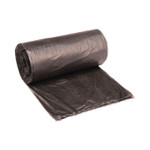 Boardwalk High-Density Can Liners, 45 gal, 19 mic, 40" x 46", Black, Perforated Roll, 25 Bags/Roll, 6 Rolls/Carton Product Image 
