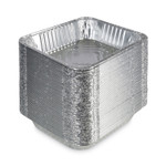 Boardwalk Aluminum Steam Table Pans, Half-Size Deep, 400 Gauge, 2.56" Deep, 10.38 x 12.75, 100/Carton Product Image 
