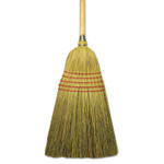 Boardwalk Corn/Fiber Brooms, Corn/Yucca Bristles, 53.5" Overall Length, Natural, 6/Carton Product Image 