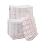 Boardwalk Paper Food Baskets, 5 lb Capacity, Red/White, 500/Carton Product Image 