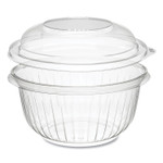 Dart PresentaBowls Bowl/Lid Combo-Paks, Dome Lid, 16 oz, Clear, Plastic, 63/Pack, 4 Packs/Carton Product Image 