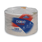 Dixie Pathways Soak Proof Shield Heavyweight Paper Plates, 8.5" dia, Green/Burgundy, 125/Pack Product Image 