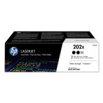 HP 202X, (CF500X-D) 2-Pack High-Yield Black Original LaserJet Toner Cartridges View Product Image