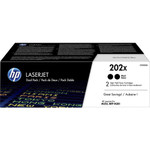 HP 202X (CF500XD) Original High Yield Laser Toner Cartridge - Multi-pack - Black - 2 / Carton Product Image 
